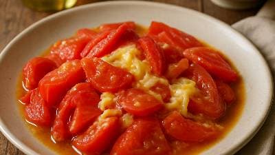 Tomato and Cheese Stir-Fry