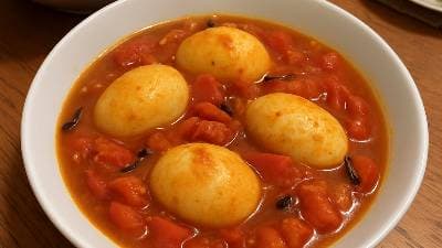 Tomato and Egg Curry with Cloves
