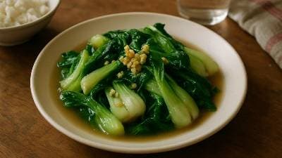 Garlic Stir-Fried Bok Choy