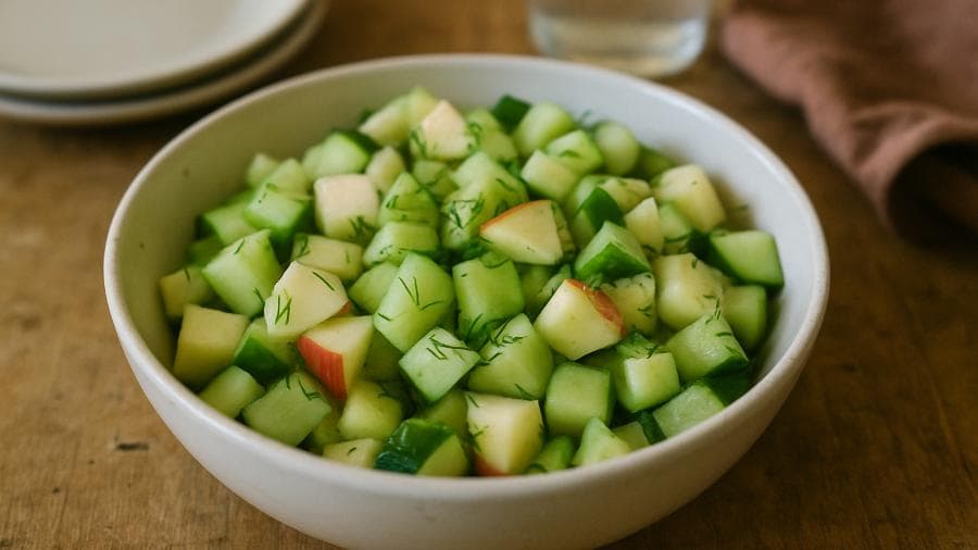 Aunt Maria's Fresh Garden Cucumber & Apple Salad