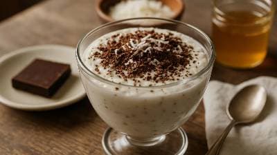Creamy Coconut Yogurt Parfait with Dark Chocolate - Lisa's Delight