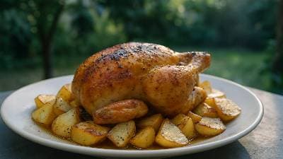 Classic Roast Chicken with Potatoes Hannah