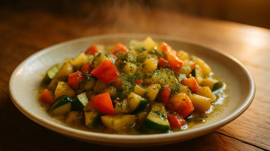 Vegetable Sauté with Mediterranean Flavors