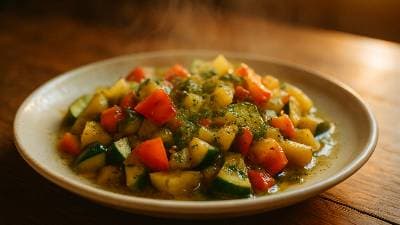 Vegetable Sauté with Mediterranean Flavors