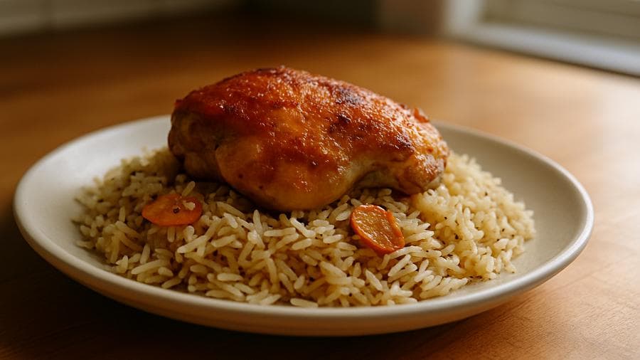 Old George's Crispy Chicken Basmati Rise