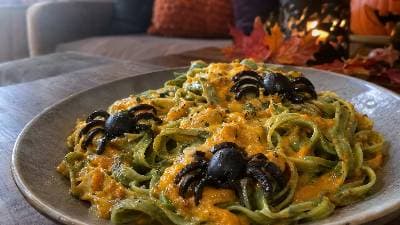 Witch's Spinach Pasta