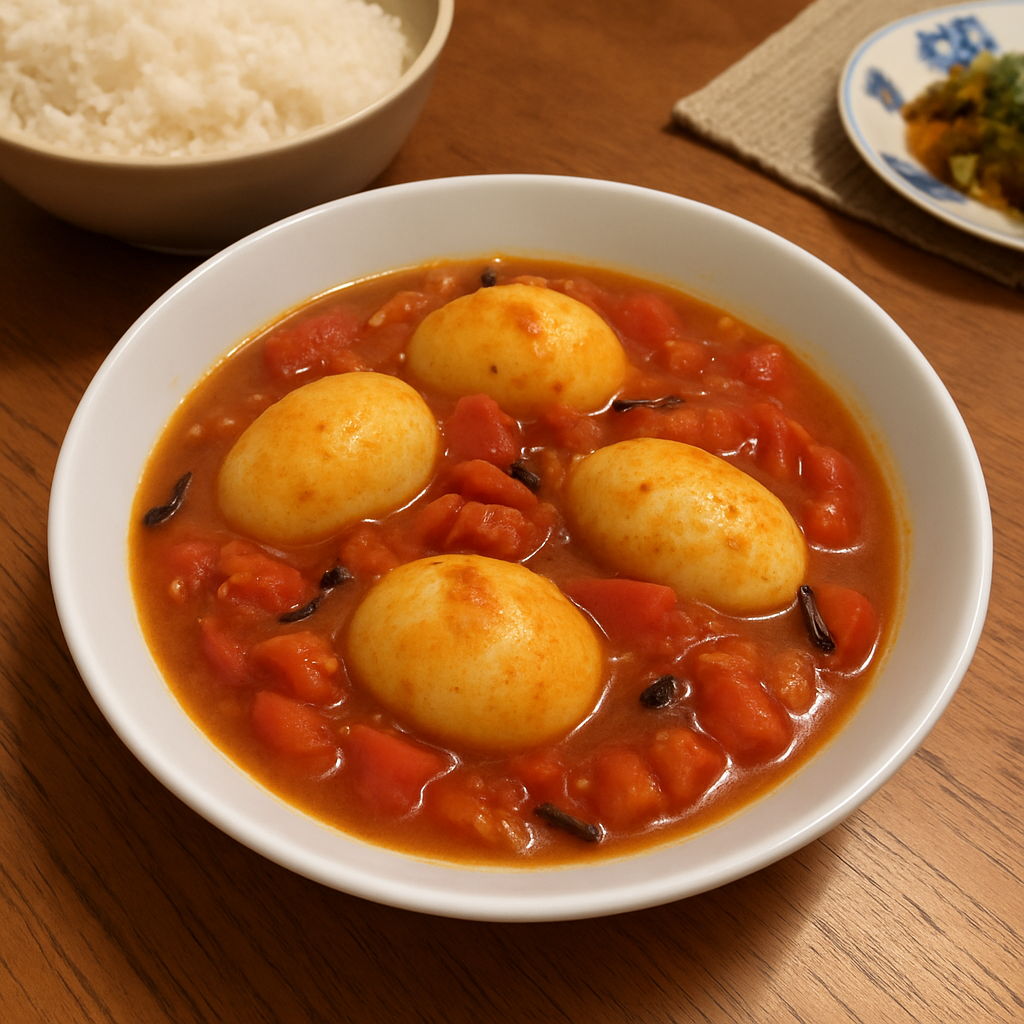Tomato and Egg Curry with Cloves