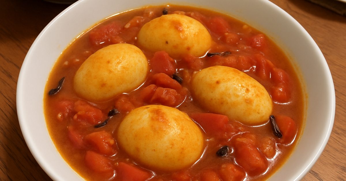 Tomato and Egg Curry with Cloves