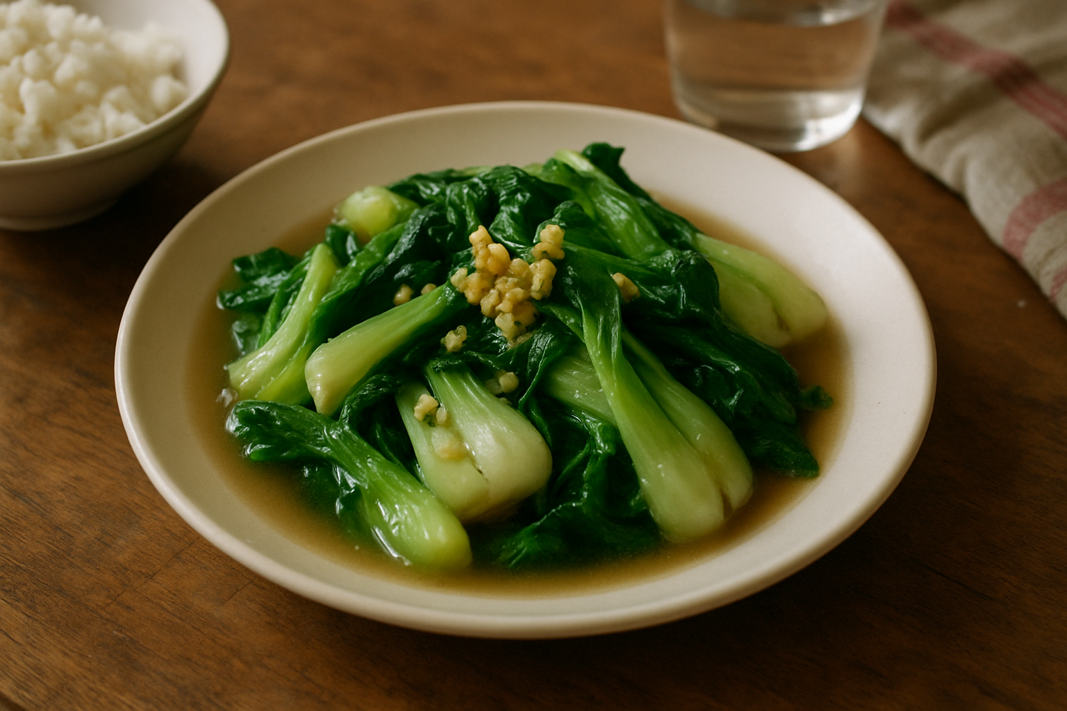 Garlic Stir-Fried Bok Choy