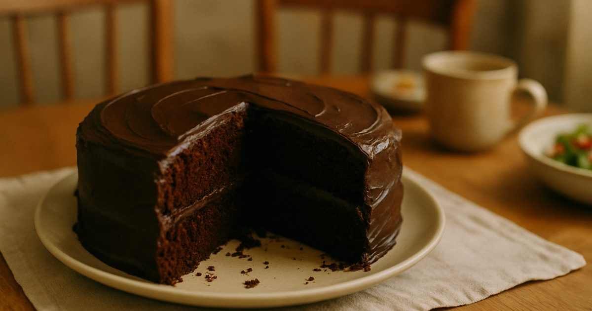 Mama Rosa's Rich Chocolate Fudge Cake