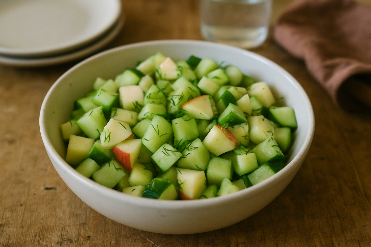 Aunt Maria's Fresh Garden Cucumber & Apple Salad