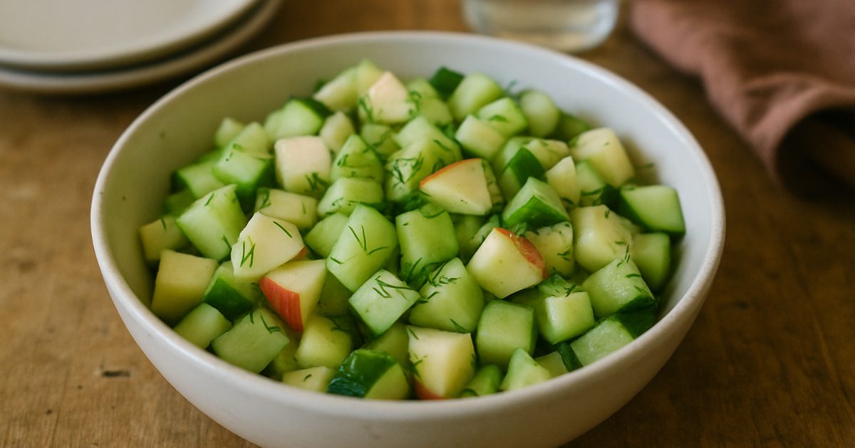 Aunt Maria's Fresh Garden Cucumber & Apple Salad