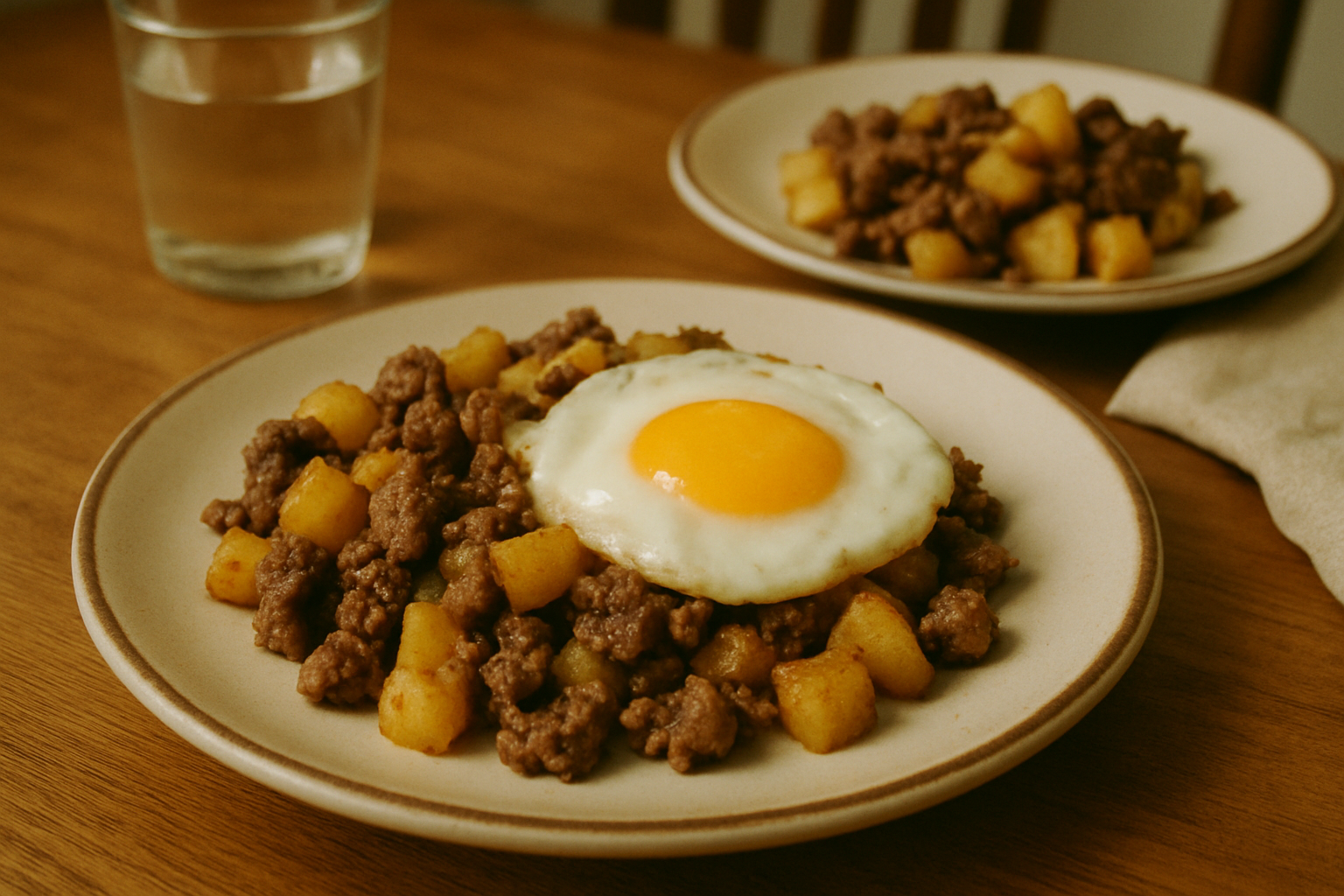 Beef and Potato Hash Duo