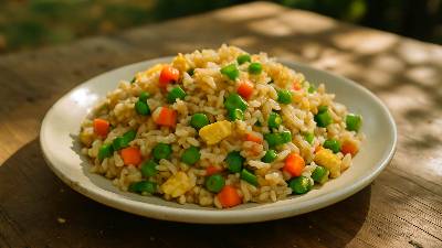 Stella's Flavorful Fried Rice with Egg and Vegetables